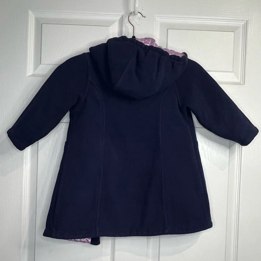 Gymboree Girls Pink Pea Coat -Triple Button Front closure - Sz. medium (4 Years)
